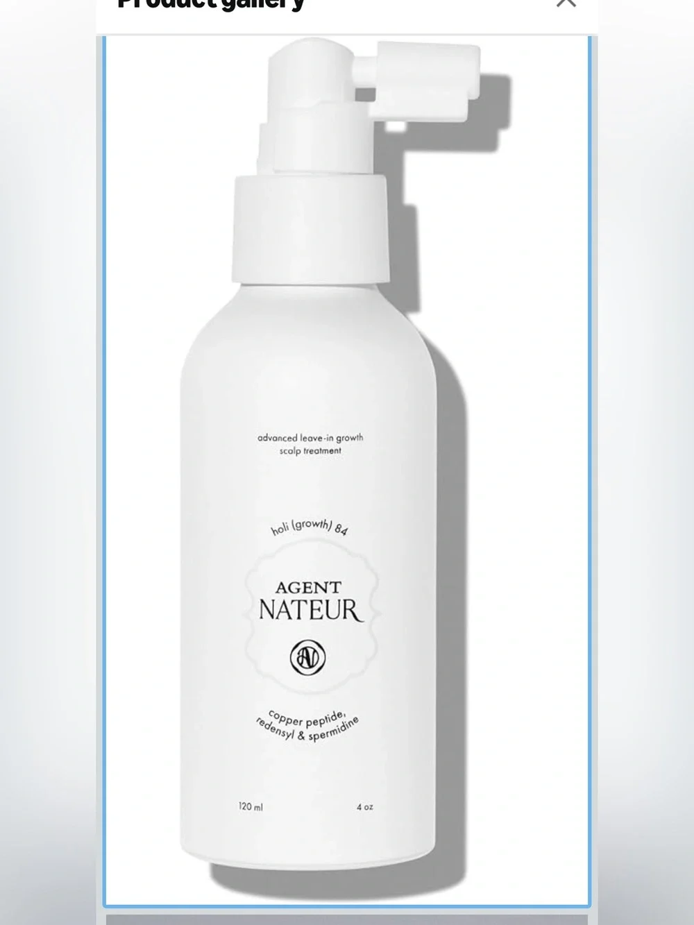 NWT Agent Nateur - holi (growth) 84 Advanced Scalp Treatment (4 oz | 120 mL)